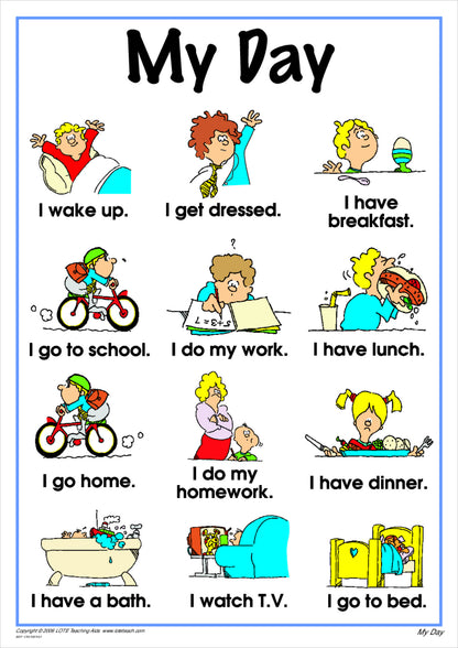 My Day Vocabulary Chart