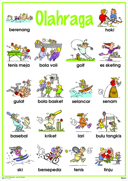 Sport Vocabulary Chart