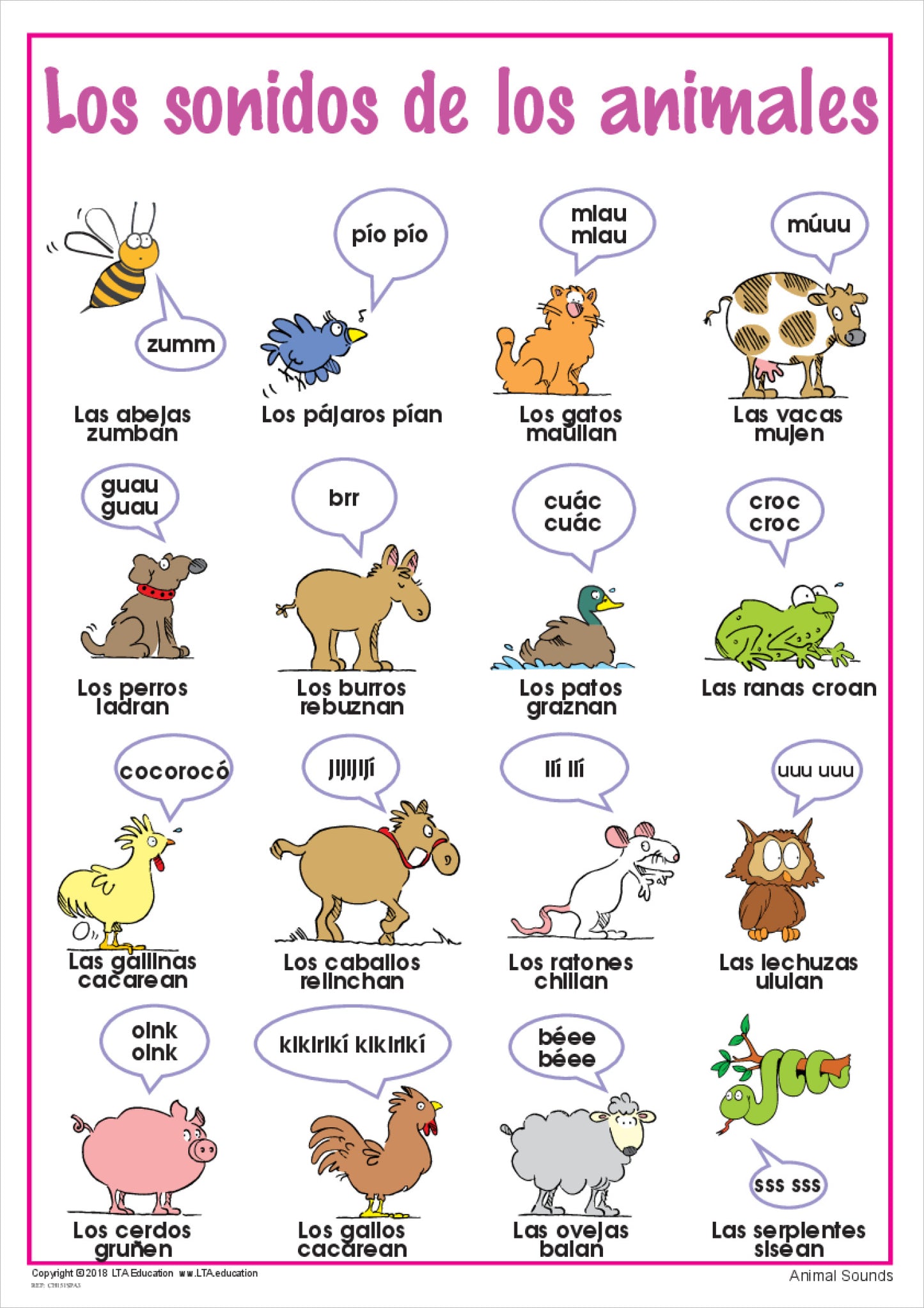 Animal Sounds Chart