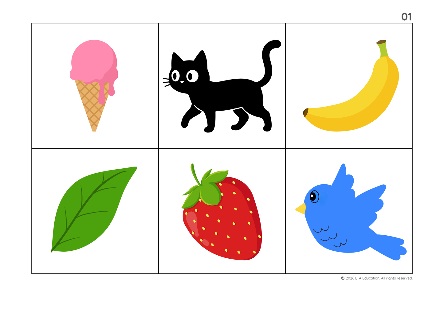 'Colours 3' Bingo Game