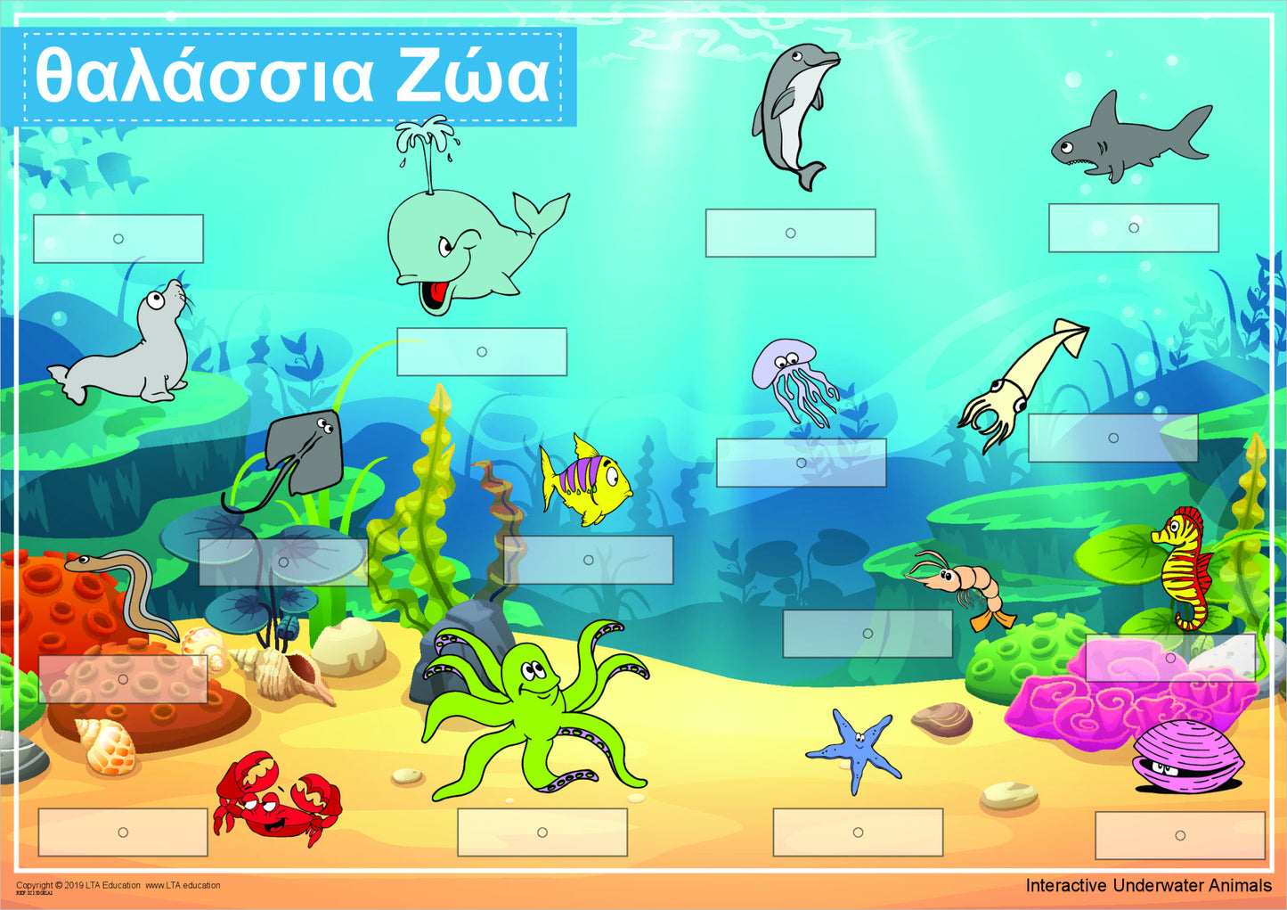 'Underwater Animals' Interactive Chart