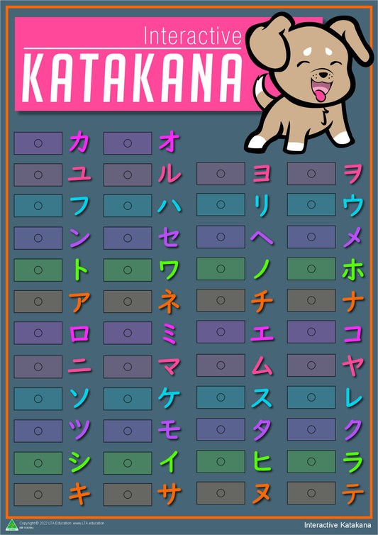 Katakana Interactive Chart