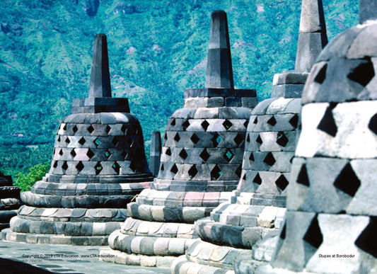 Jigsaw IN Stupas at Borobodur Java
