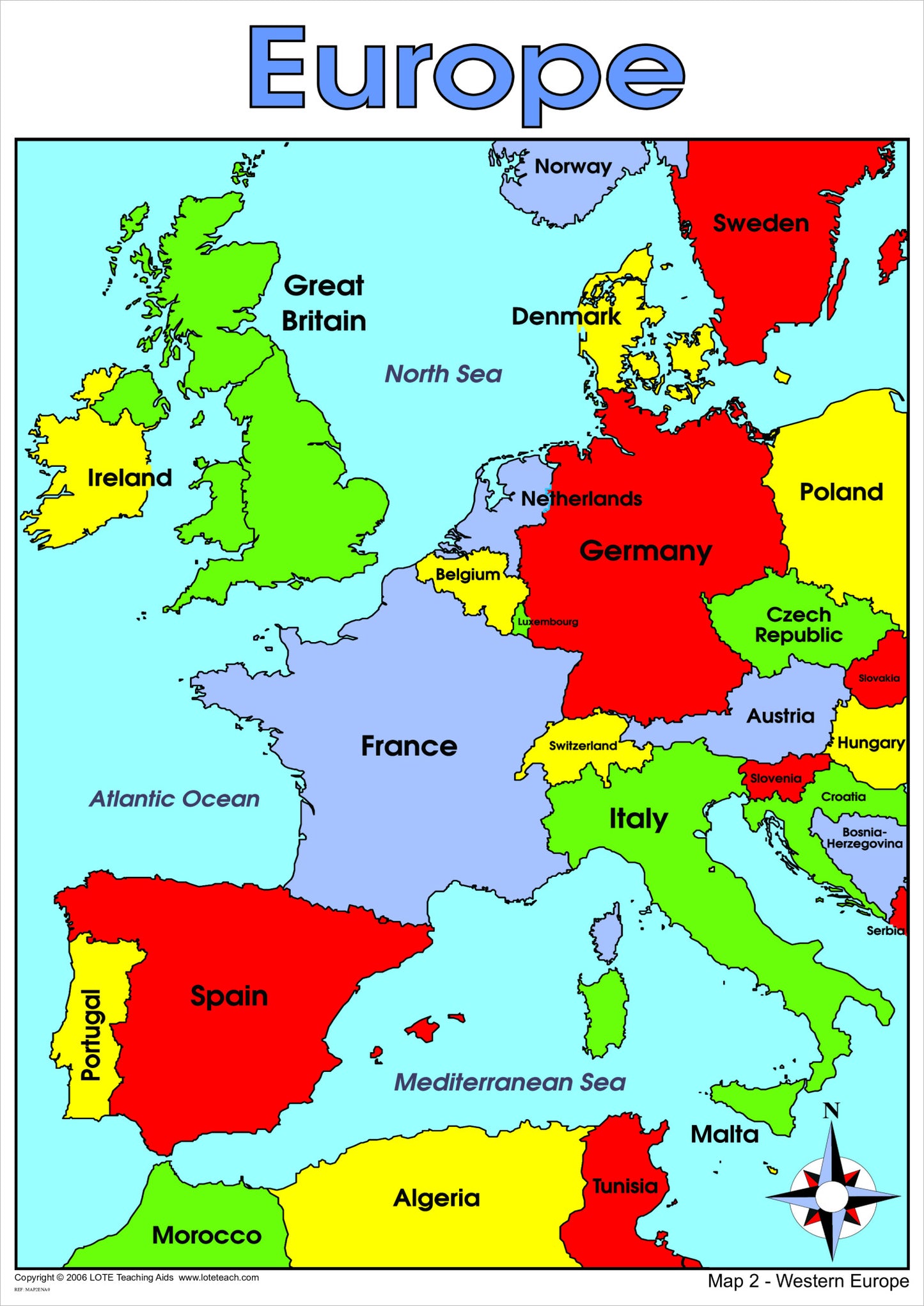 Western Europe Map