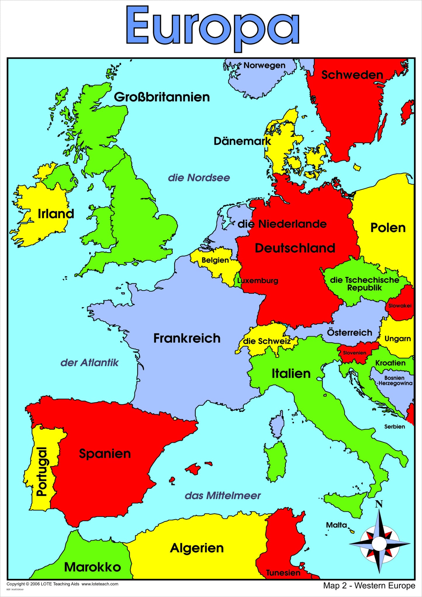 Western Europe Map