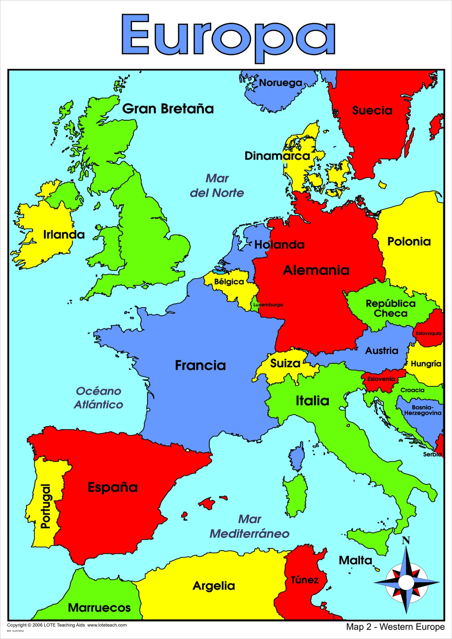 Western Europe Map