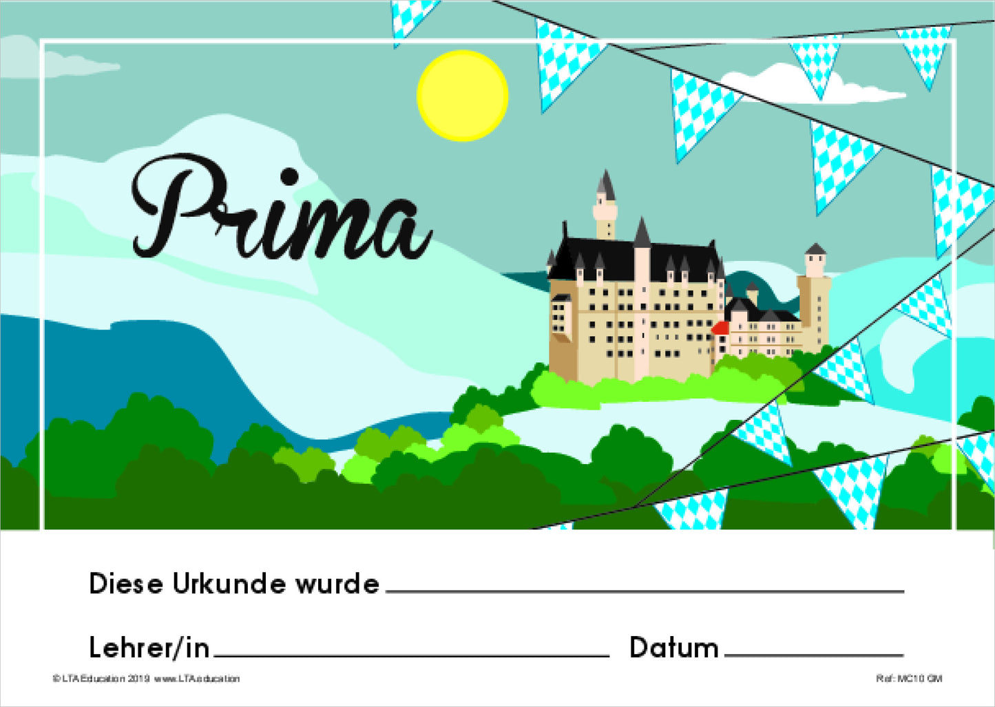 Country Scene Certificate