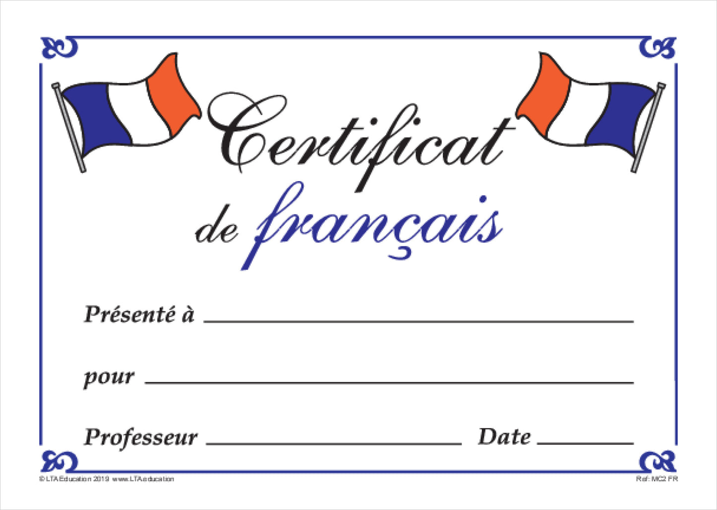 Merit Certificate 2 Pack