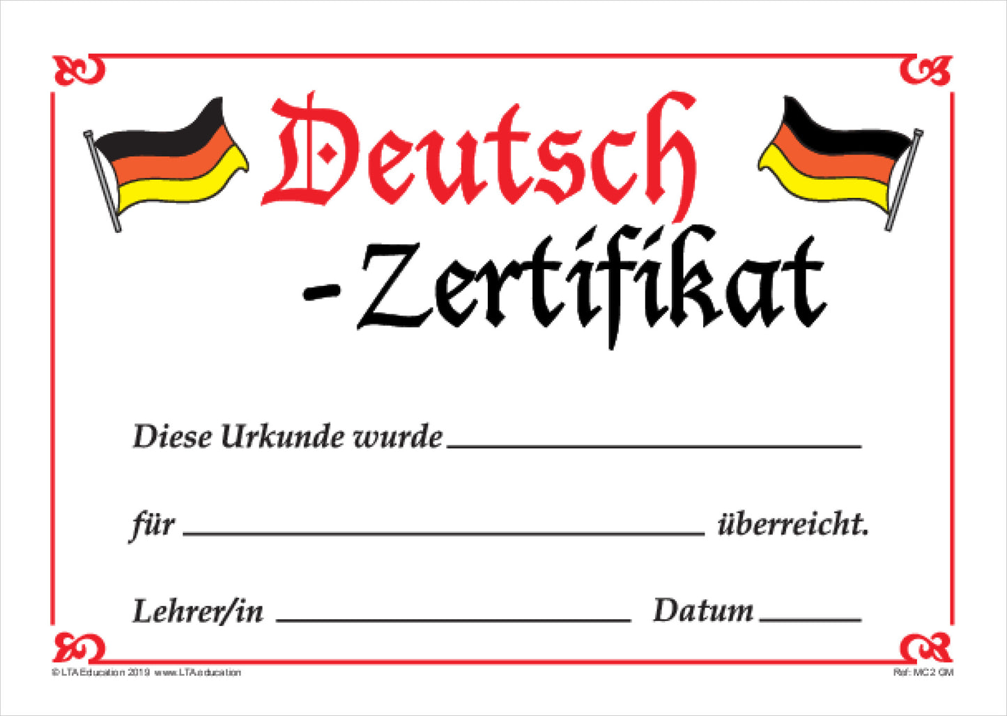 Merit Certificate 2 Pack