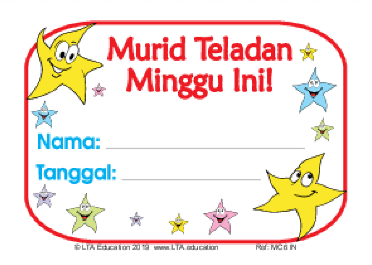 Student of the Week Certificate