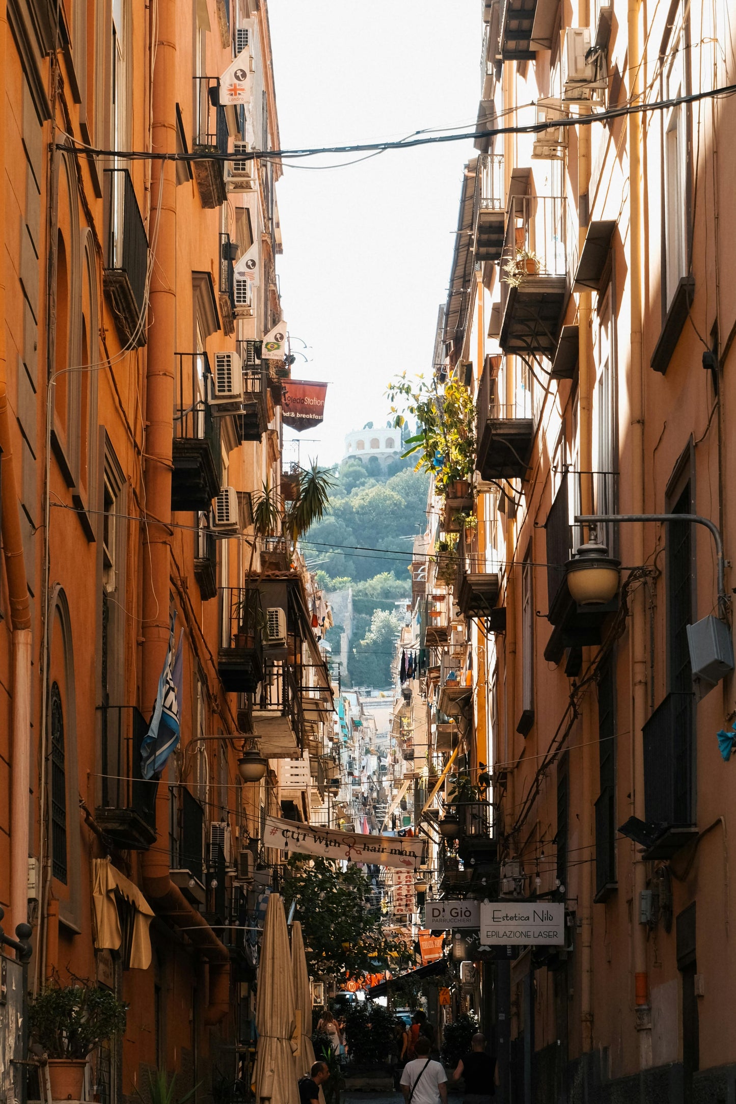 Narrow Street in Naples, Italy