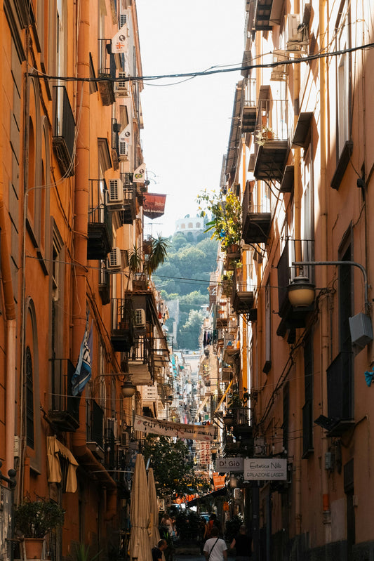 Narrow Street in Naples, Italy