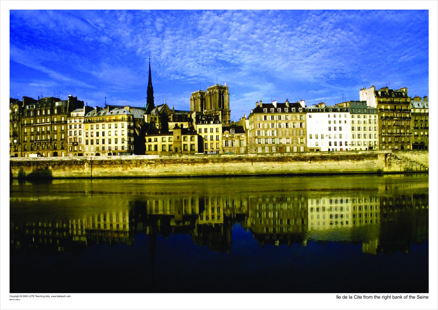 Île de la Cité from the Right Bank of the Seine – Paris, France