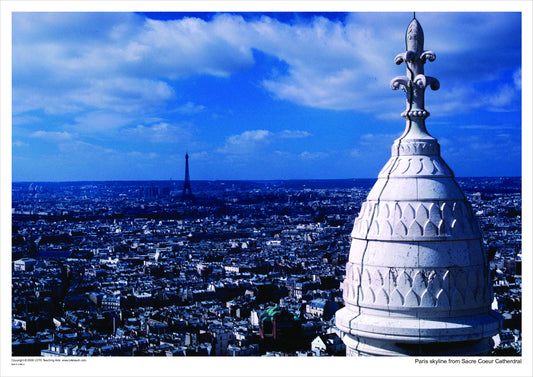 Paris skyline from Sacre Coeur Cathedral