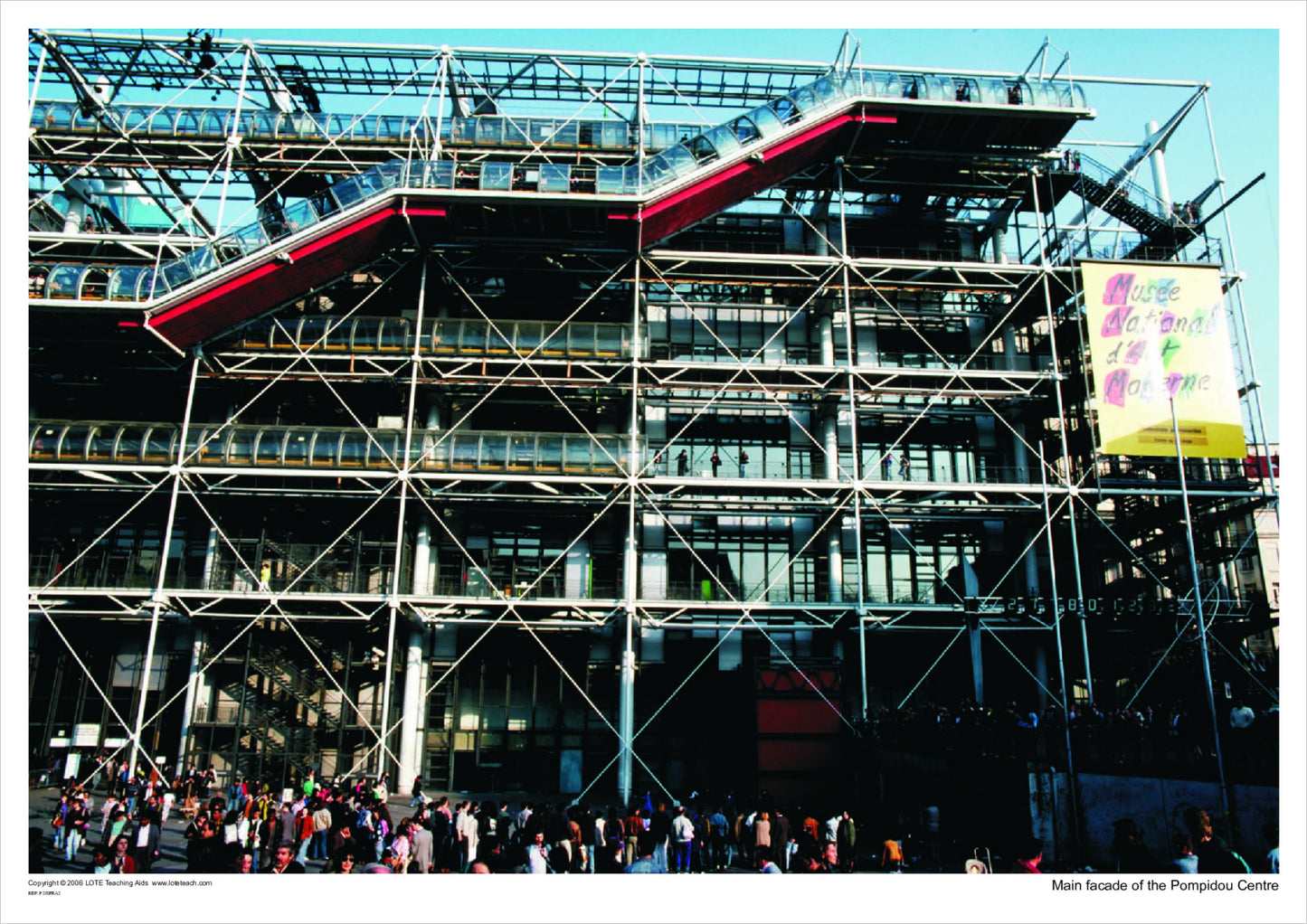 Main facade of the Pompidou Centre