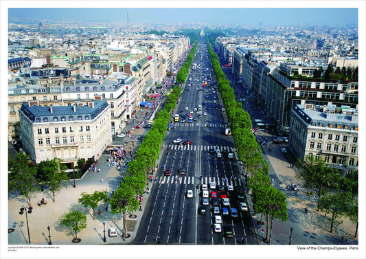 View of the Champs-Elysees, Paris