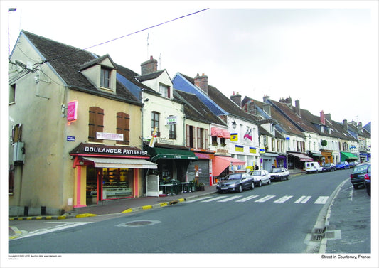 Street in Courtenay, France