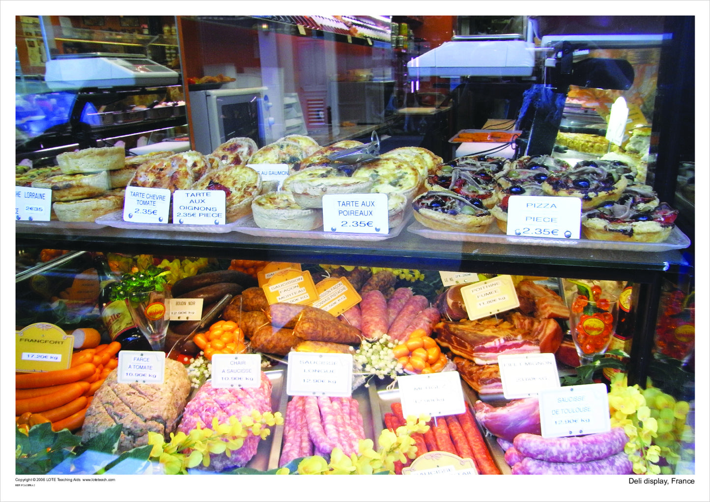 Deli display, France