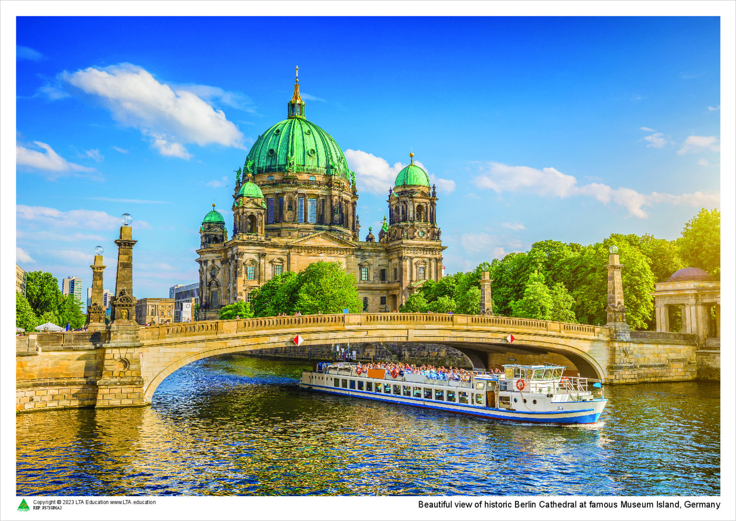 Beautiful view of historic Berlin Cathedral at famous Museum Island