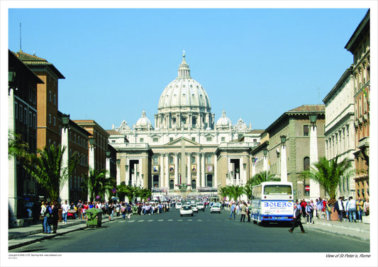 View of St Peter's Rome