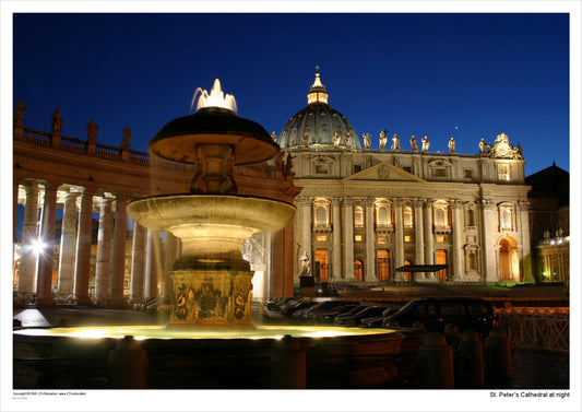 St. Peter's Cathedral at Night