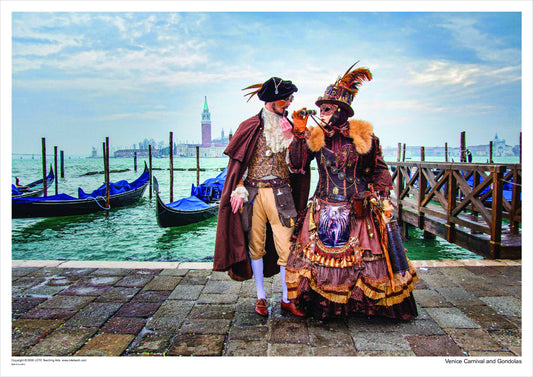 Venice Carnivale and Gondalas, Italy