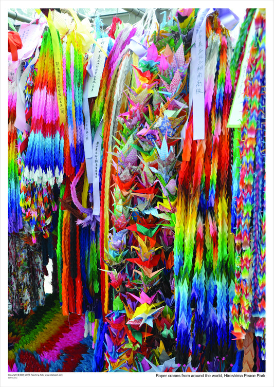 Paper Cranes from around the world, Hiroshima Peace Park