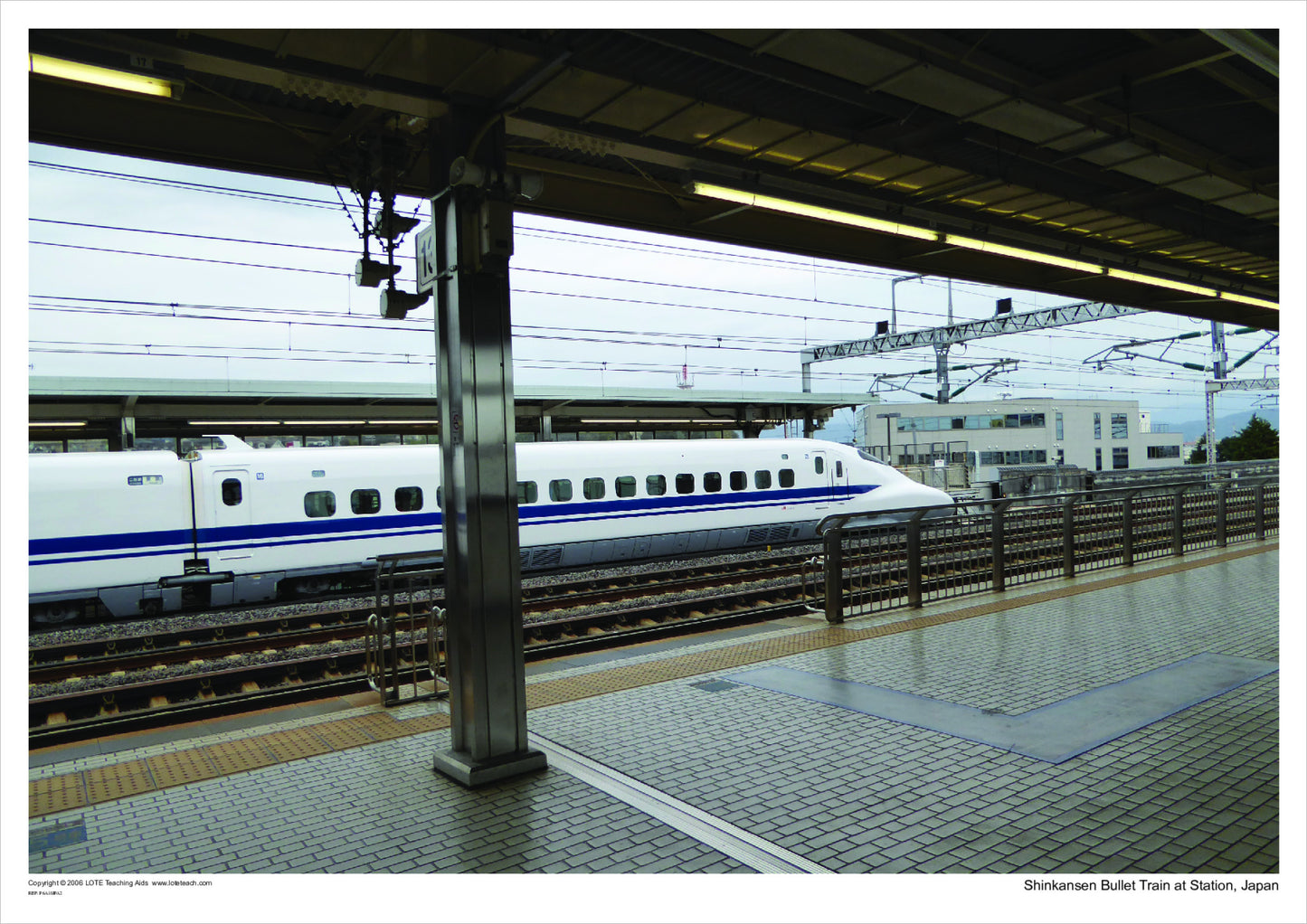 Shinkansen Bullet Train at Station, Japan.