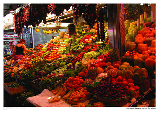 Fruit stand, Boqueria market, Barcelona