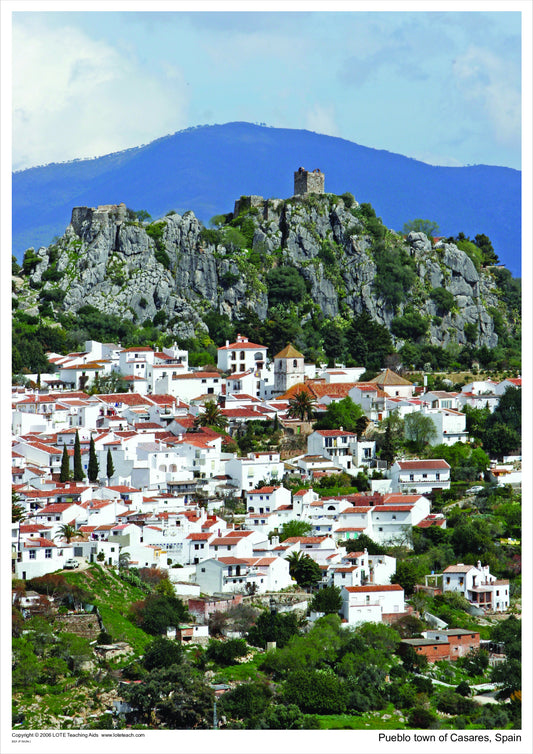 Pueblo town of Casares, Spain