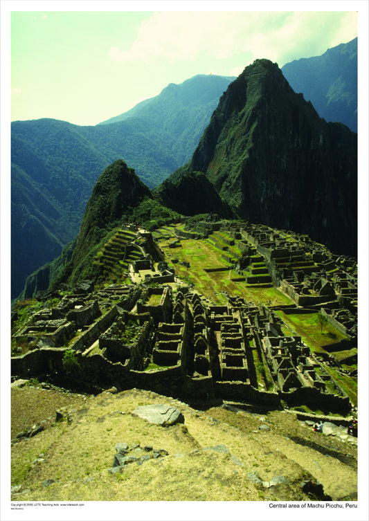Central area of Machu Picchu, Peru