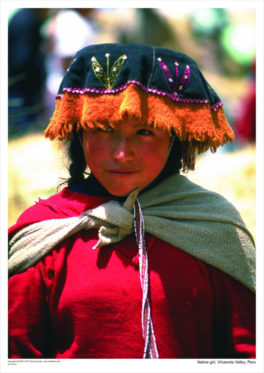 Native girl, Vilcanota Valley, Peru