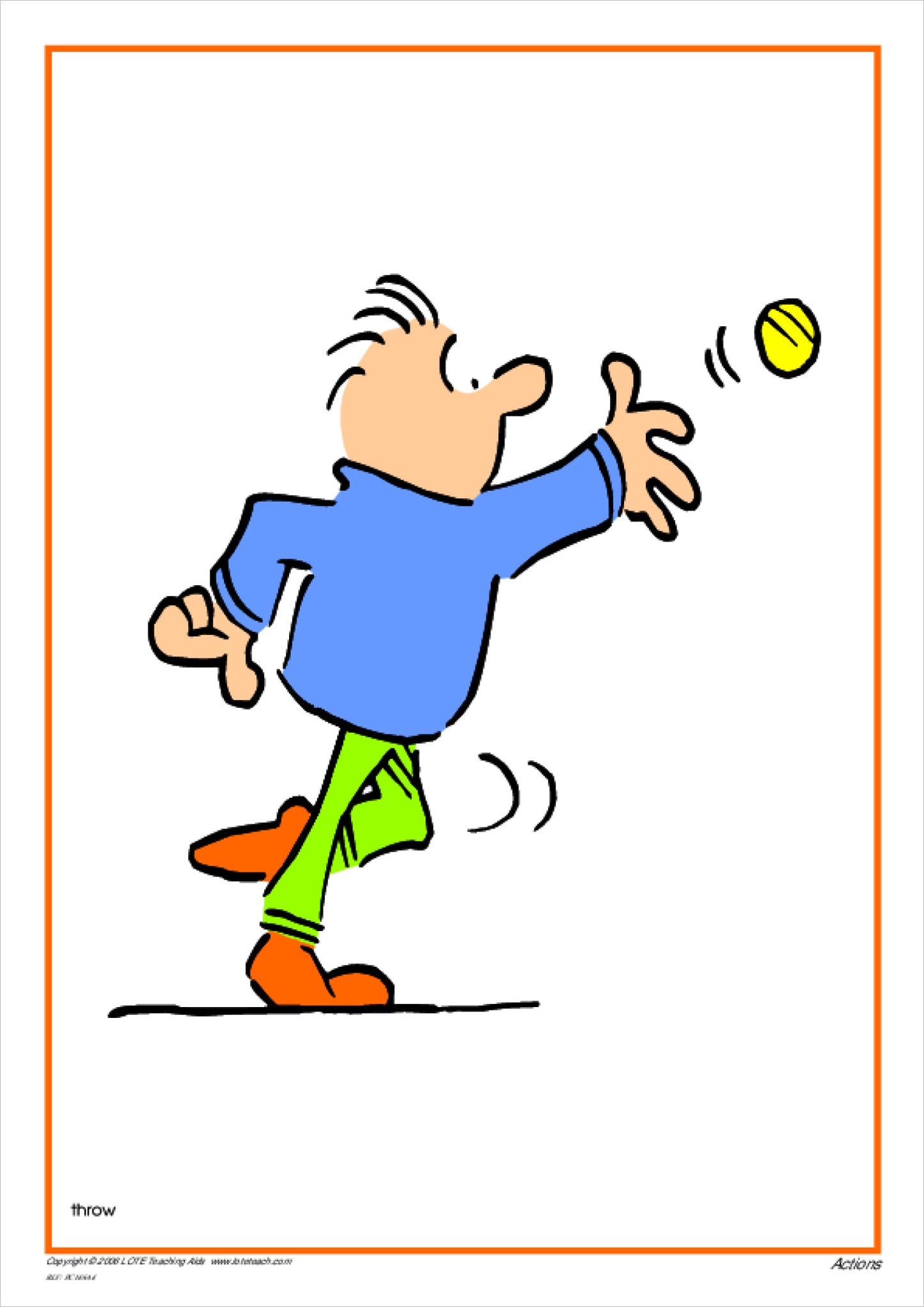 'Actions' Picture Cards