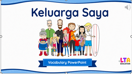 Indonesian Family Vocabulary PowerPoint – Digital Download