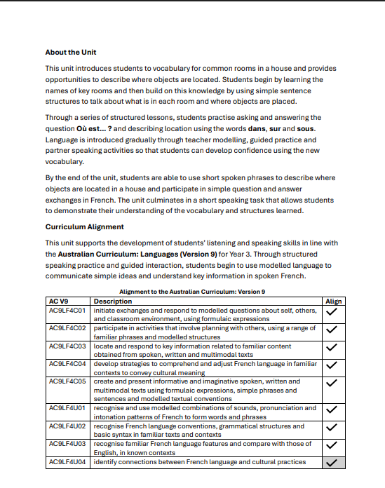 Year 3 Unit 1 Complete Unit (School Licence)