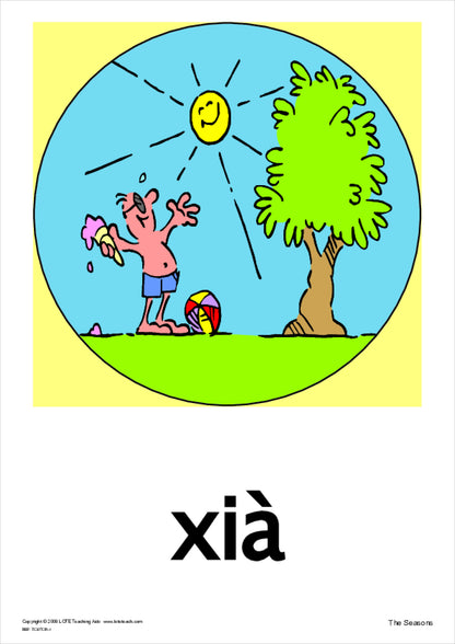 The Seasons Vocabulary Cards