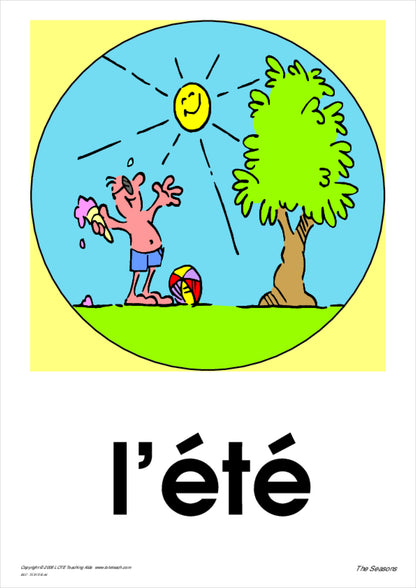The Seasons Vocabulary Cards