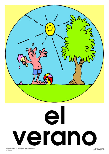 The Seasons Vocabulary Cards