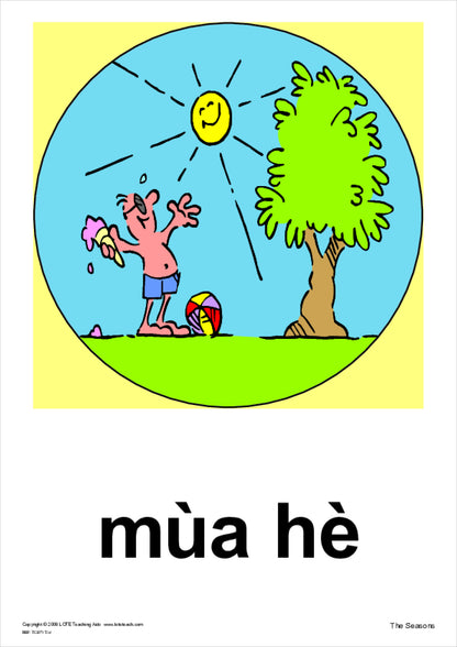 The Seasons Vocabulary Cards
