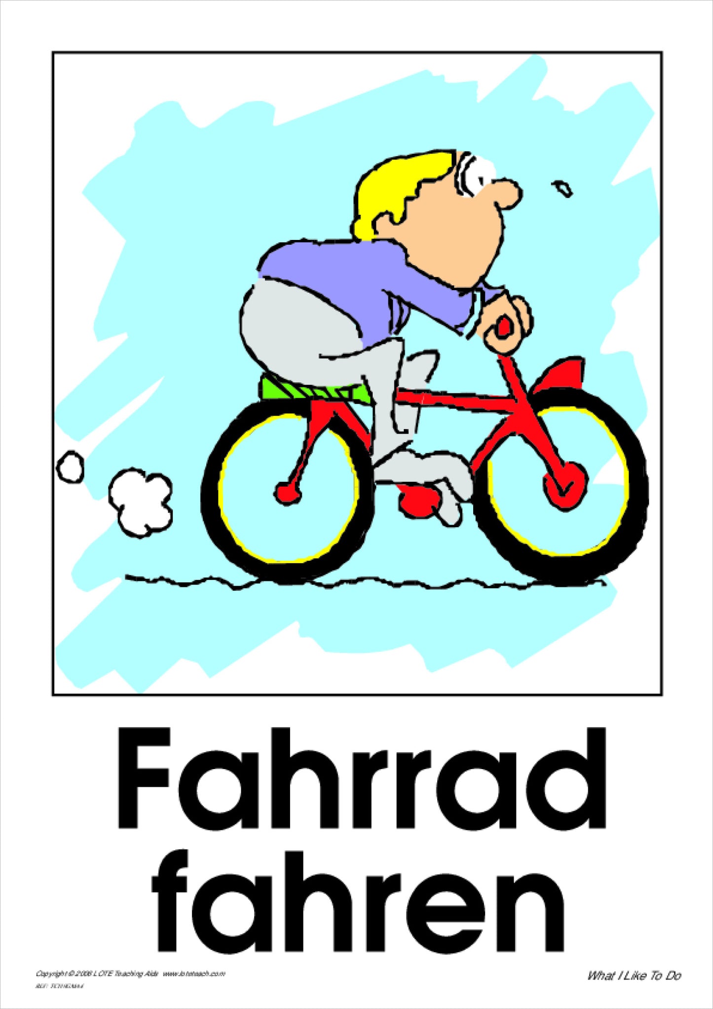 'What I like to do' Theme Cards