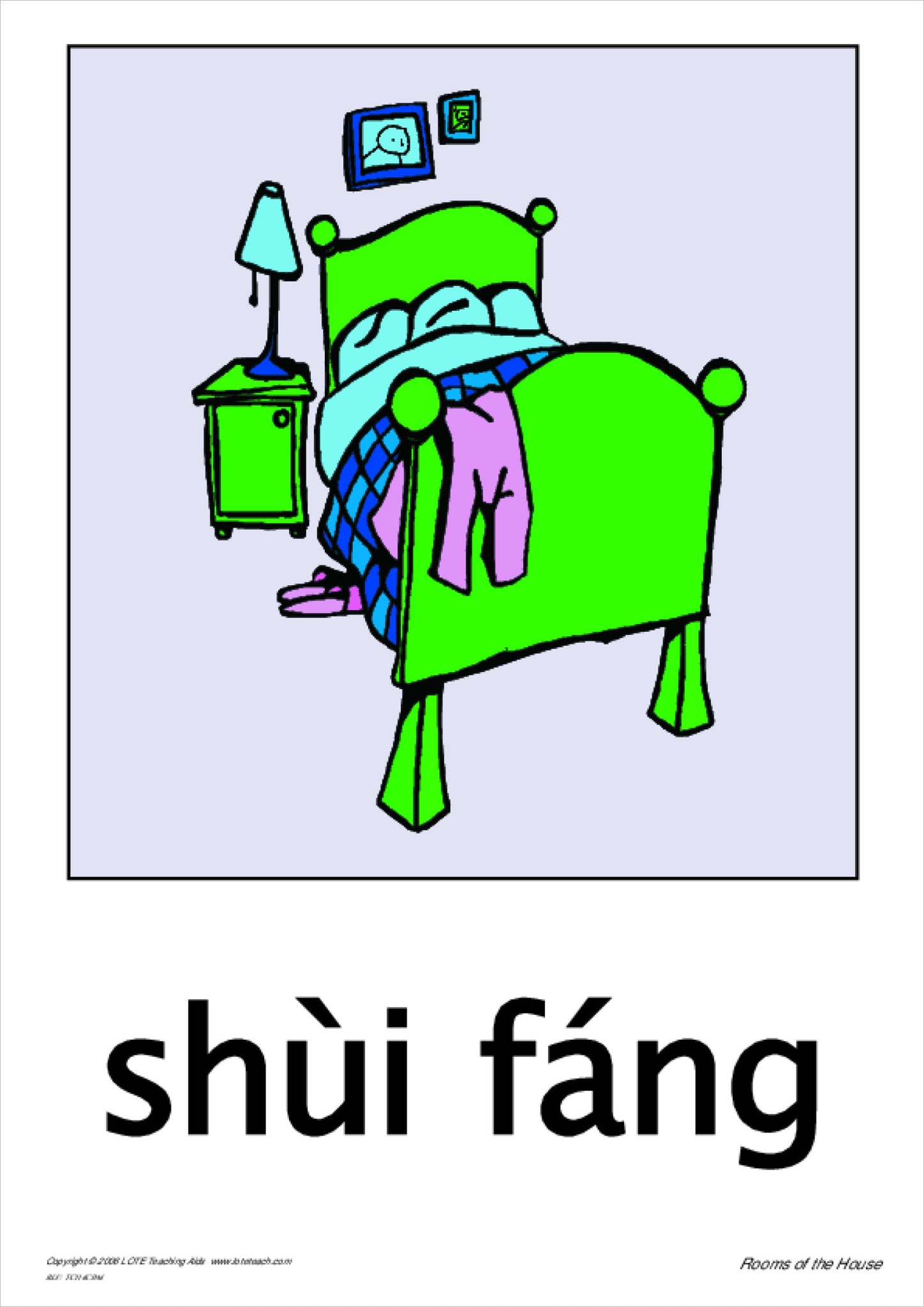 Rooms of the House Theme Cards