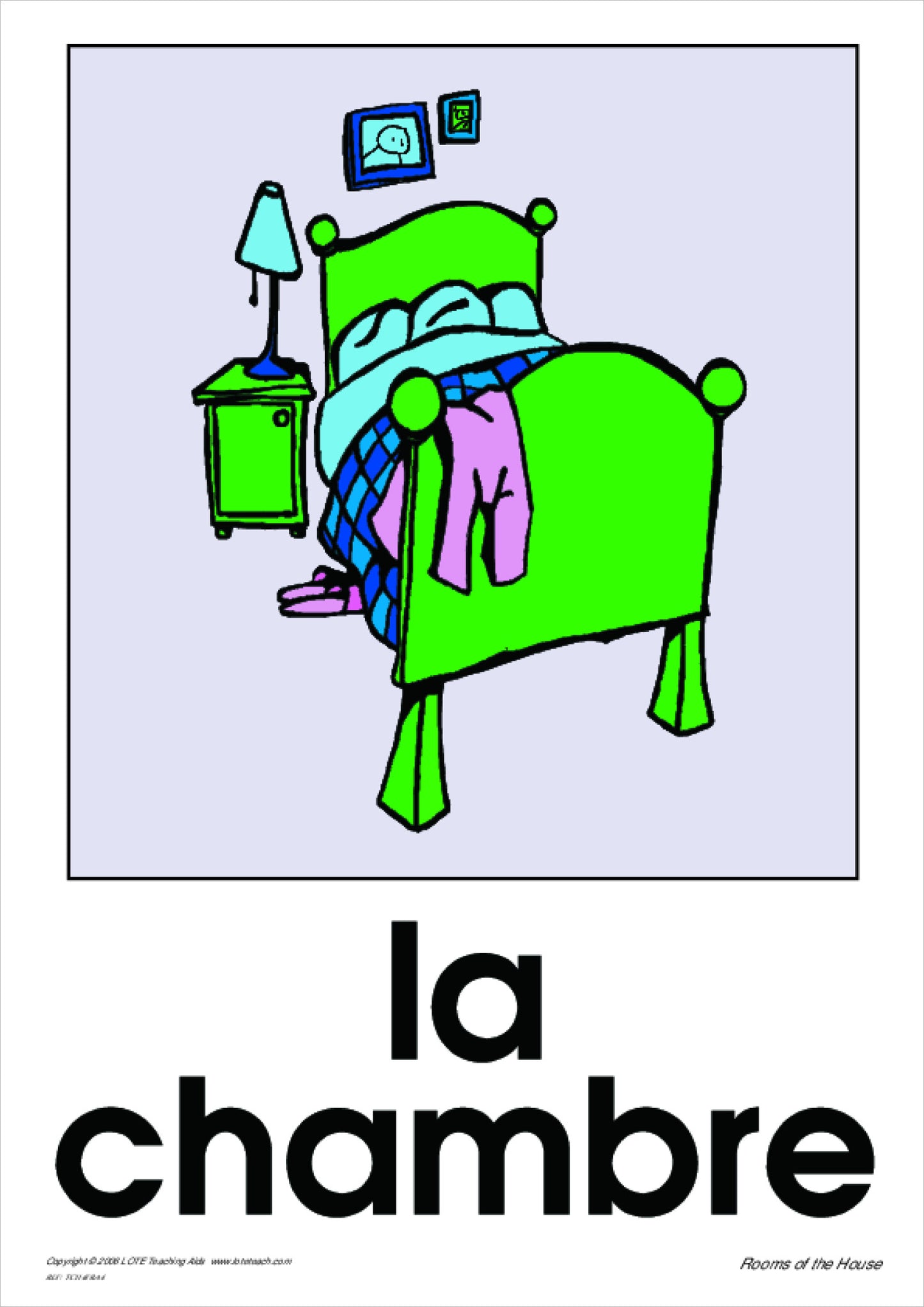 Rooms of the House Theme Cards