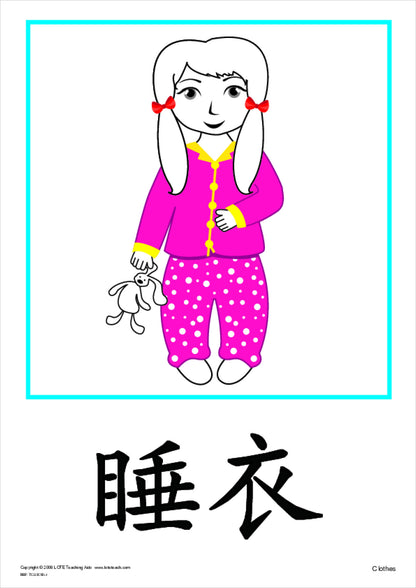 Clothes Vocabulary Cards