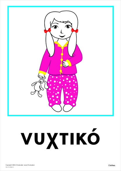 Clothes Vocabulary Cards