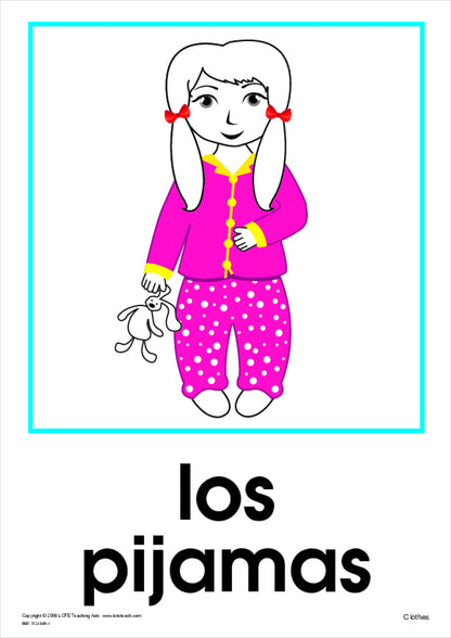 Clothes Vocabulary Cards