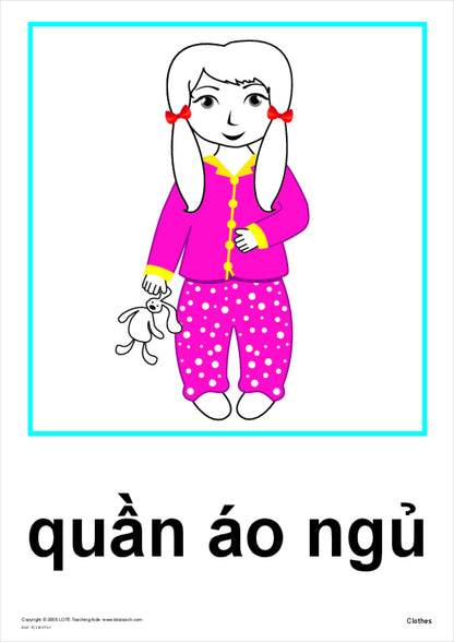 Clothes Vocabulary Cards