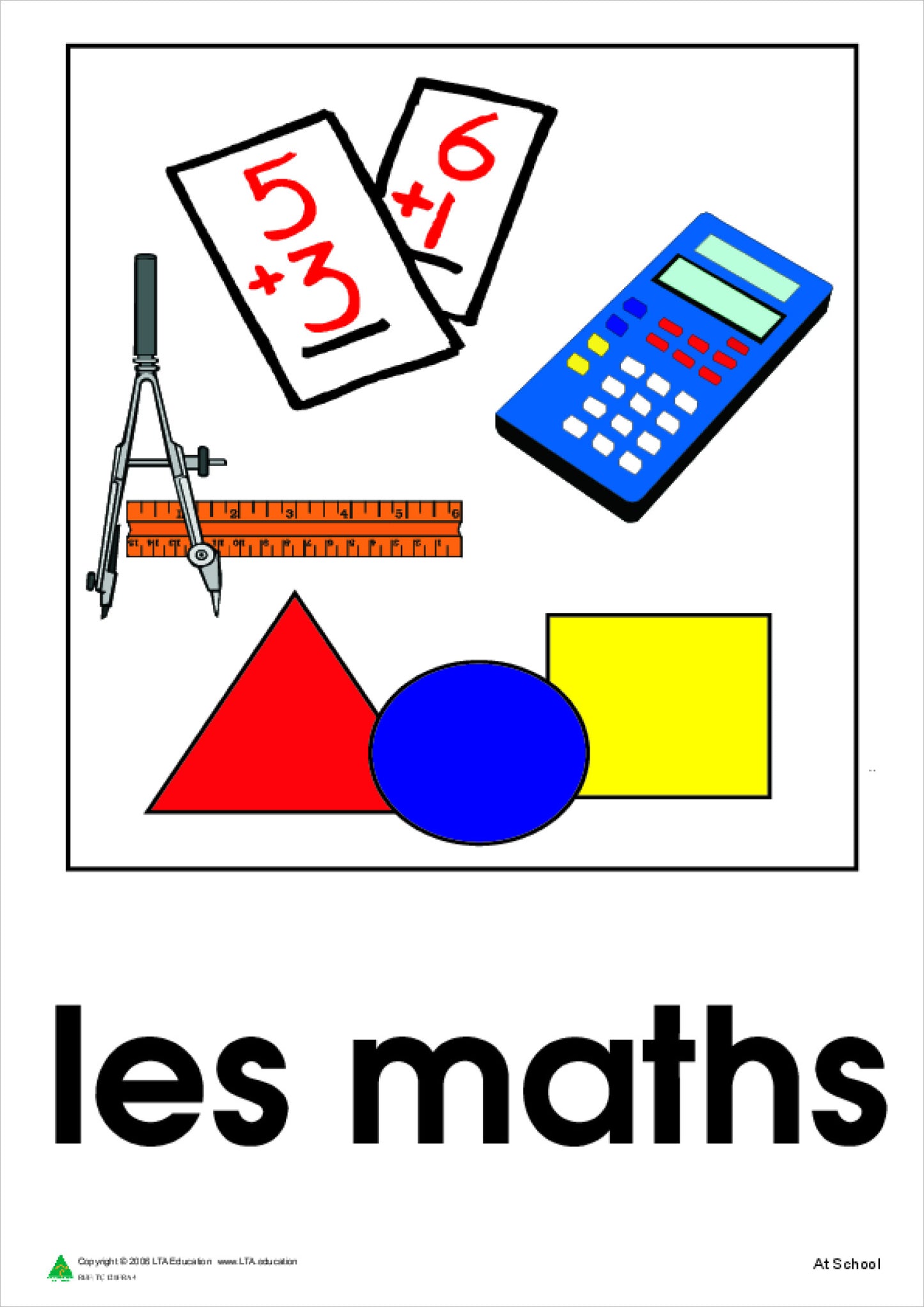 At School Theme Cards