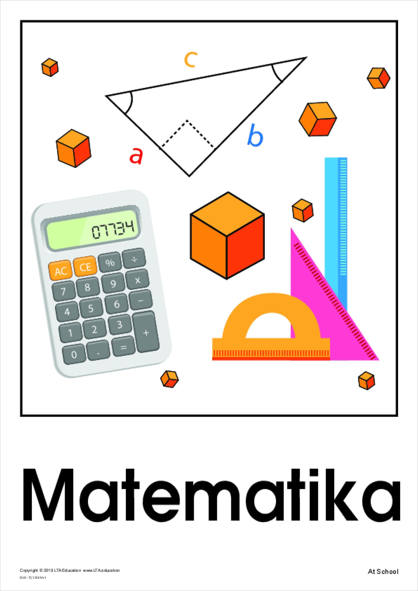 At School Theme Cards