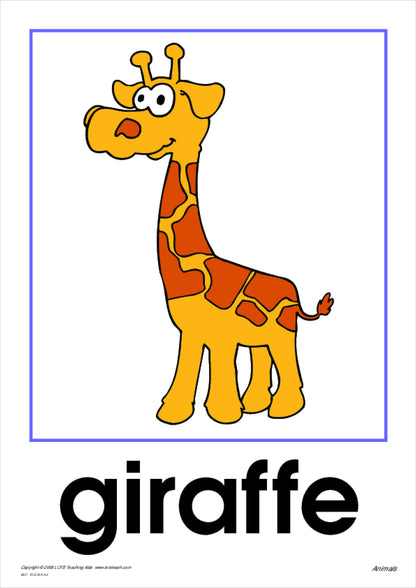 Animals Vocabulary Cards