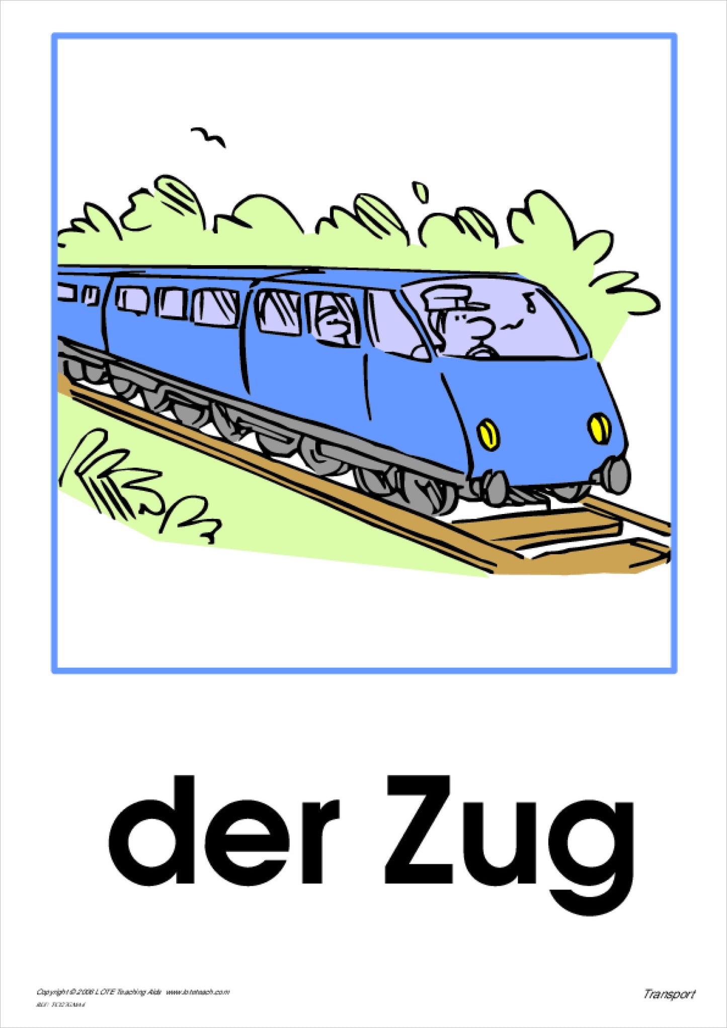 Transport Theme Cards
